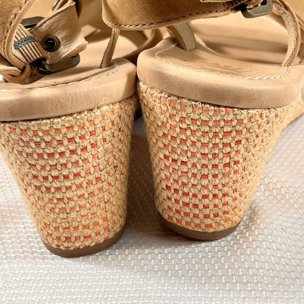 NIB Ugg Wedge High Heel Strappy Sandals Size 9 Brown Leather‎ - Picture 7 of 16